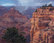 Rain Beyond Isis Temple